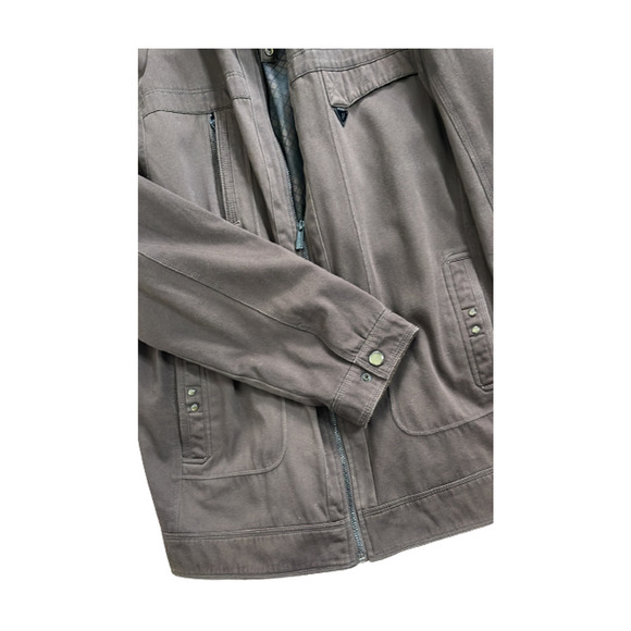 Louis Feraud Men's‎ Brown Jacket Pockets Zip -Up Style Size XL - Picture 8 of 11